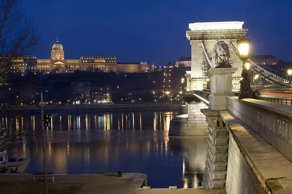 Chain Bridge over the river Danube