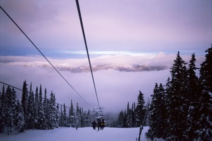 Framed Print : Chair lift in the early morning, 2010 Winter Olympic Games site, Whistler Framed Print : Chair lift in the early morning, 2010 Winter Olympic Games site, Whistler