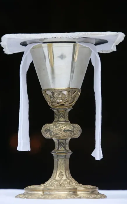 Framed Print : Chalice and paten, Notre-Dame de la Gorge, Haute Savoie, France, Europe Framed Print : Chalice and paten, Notre-Dame de la Gorge, Haute Savoie, France, Europe