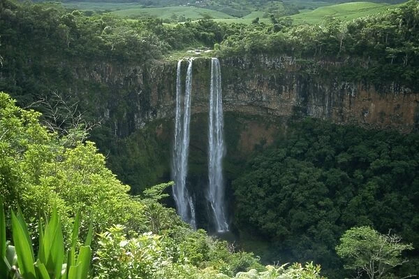 Chamarel waterfall, Chamarel, Mauritius, Africa