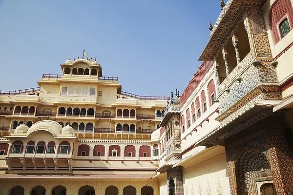 Chandra Mahal, City Palace, Jaipur, Rajasthan, India, Asia
