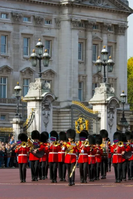 Framed Print : Changing of the Guard, Buckingham Palace, London, England, United Kingdom, Europe