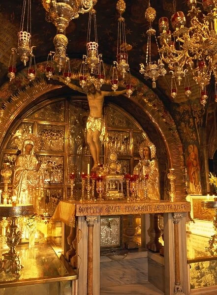 Chapel of Golgotha, The Church of the Holy Sepulchre, Jerusalem, Israel, Middle East