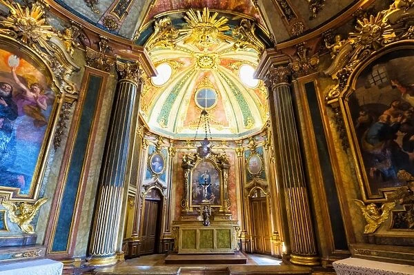Chapel, Royal Summer Palace of Queluz, Lisbon, Portugal, Europe