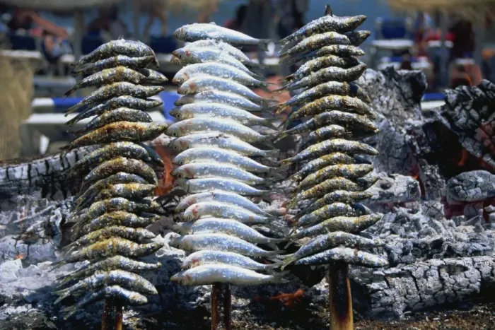 Framed Print : Charcoal grilled sardines, Costa del Sol, Andalucia, Spain, Europe Framed Print : Charcoal grilled sardines, Costa del Sol, Andalucia, Spain, Europe