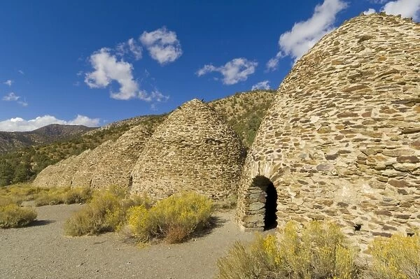 The Charcoal Kilns, bee-hive structure, designed by Swiss engineers, built by Chinese labourers in 1879, Panamint range, Emigrant Canyon Road, Death Valley National Park, California, United States of America