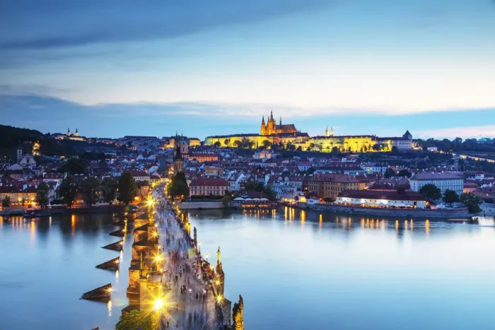 Framed Print : Charles Bridge, Prague Castle and St. Vitus Cathedral, Prague, UNESCO World Heritage Site Framed Print : Charles Bridge, Prague Castle and St. Vitus Cathedral, Prague, UNESCO World Heritage Site