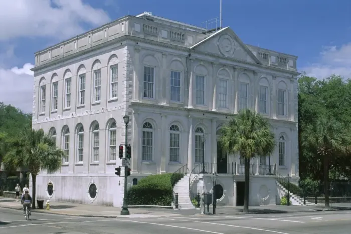 Framed Print : Charleston City Hall dating from 1801 in historic centre Framed Print : Charleston City Hall dating from 1801 in historic centre