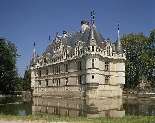 Chateau of Azay-le-Rideau, UNESCO World Heritage Site, Indre-et-Loire, Loire Valley