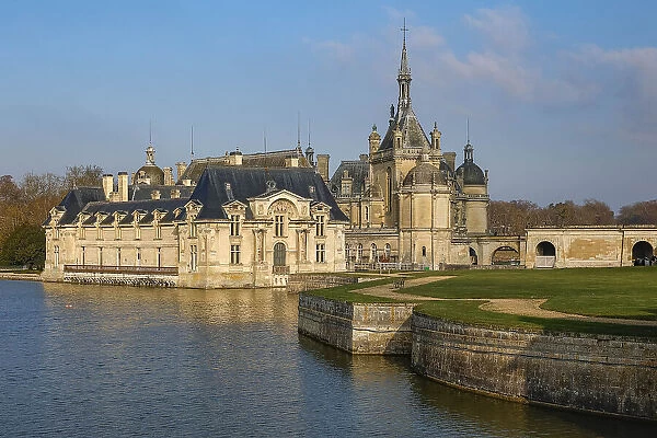 Chateau de Chantilly (Chantilly Castle), Conde Museum, Chantilly, Oise, France, Europe