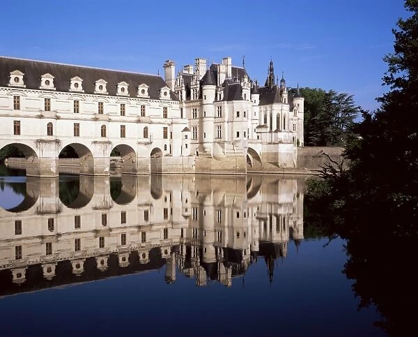 Chateau of Chenonceau, Touraine, Loire Valley, Centre, France, Europe