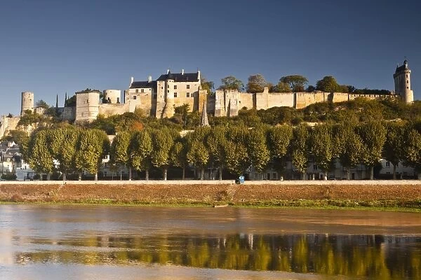 The chateau of Chinon, UNESCO World Heritage Site, Indre-et-Loire, Loire Valley, France, Europe