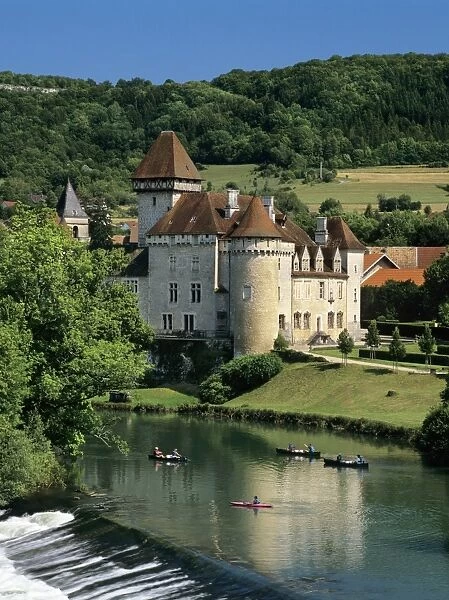 Chateau de Cleron, Cleron, Loue Valley, Franche Comte, France, Europe