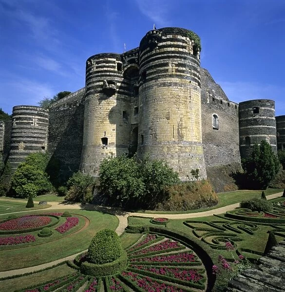 Chateau d Angers, Angers, Loire Valley, Pays-de-la-Loire, France, Europe