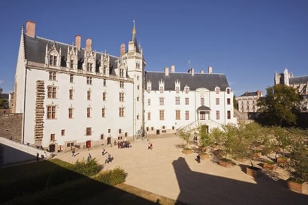 The Chateau des ducs de Bretagne in the city of Nantes, Loire-Atlantique, France, Europe