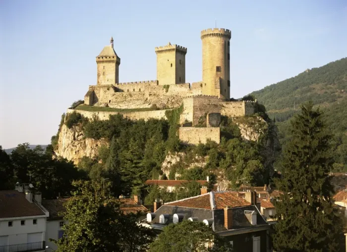 Framed Print : Chateau, Foix, Ariege, Midi-Pyrenees, France, Europe Framed Print : Chateau, Foix, Ariege, Midi-Pyrenees, France, Europe