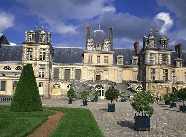 The Chateau at Fontainebleau, UNESCO World Heritage Site, Seine-et-Marne in France