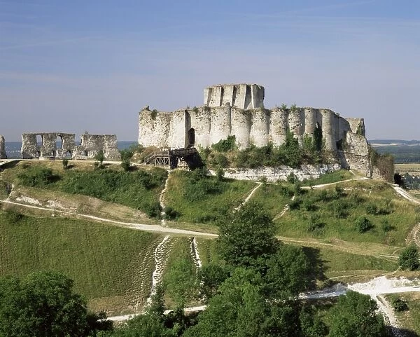 Chateau Gaillard, Les Andelys, Haute-Normandie (Normandy), France, Europe
