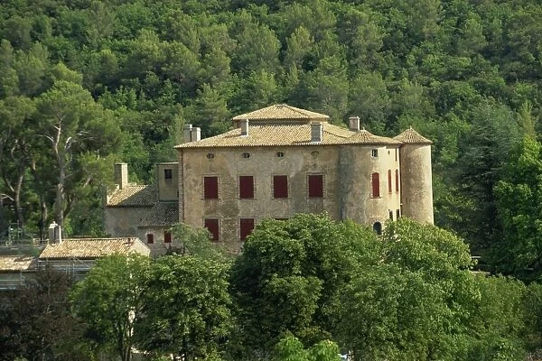 Chateau, former home of Picasso, Vauvenargues, near Aix, Bouches-du-Rhone