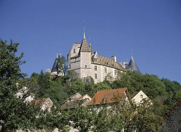Chateau de Rochepot, near Beaune, Bourgogne (Burgundy), France, Europe