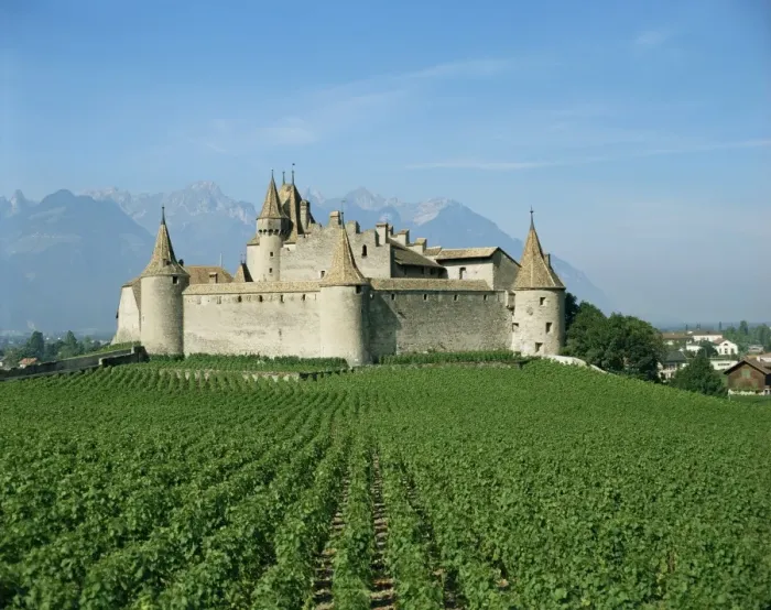 Framed Print : Chateau, Switzerland Framed Print : Chateau, Switzerland