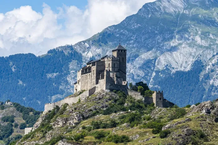 Framed Print : Chateau de Tourbillon, Sion, Valais, Switzerland, Europe Framed Print : Chateau de Tourbillon, Sion, Valais, Switzerland, Europe