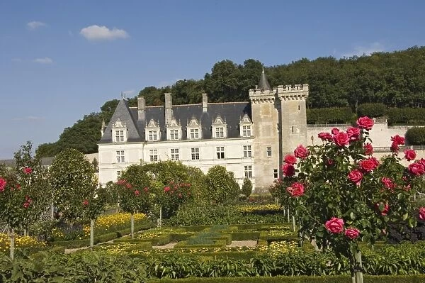 The Chateau de Villandry, UNESCO World Heritage Site, Indre-et-Loire, Loire Valley