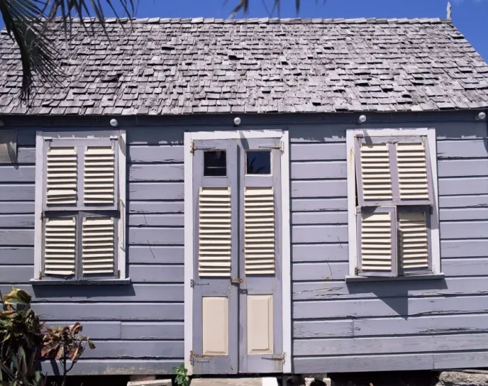 Framed Print : Chattel house, Barbados, West Indies, Caribbean, Central America
