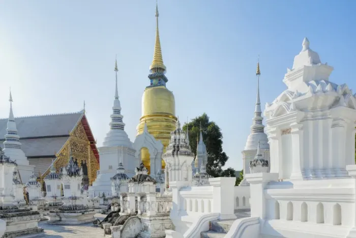 Framed Print : Chedis (stupas) at the temple of Wat Suan Dok, Chiang Mai, Thailand, Southeast Asia, Asia Framed Print : Chedis (stupas) at the temple of Wat Suan Dok, Chiang Mai, Thailand, Southeast Asia, Asia