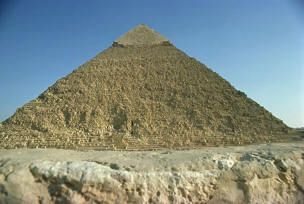 Chephren pyramid, Giza, UNESCO World Heritage Site, near Cairo, Egypt, North Africa