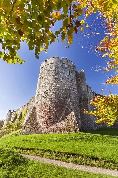 Chepstow Castle, Monmouthshire, Gwent, South Wales, United Kingdom, Europe
