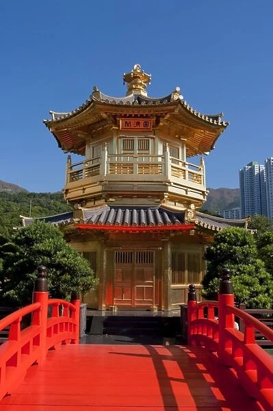 Chi Lin nunnery pagoda, Hong Kong, China, Asia