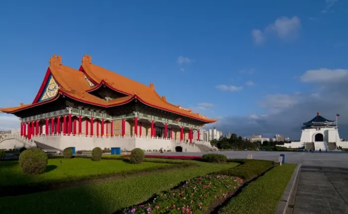 Framed Print : Chiang Kai Shek Memorial Hall and National Concert Hall, Liberty Square