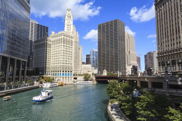 Framed Print : Chicago River Walk follows the riverside along East Wacker Drive, Chicago, Illinois, United States of America, North America Framed Print : Chicago River Walk follows the riverside along East Wacker Drive, Chicago, Illinois, United States of America, North America