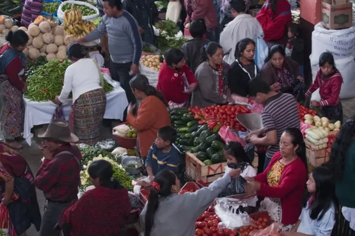 Framed Print : Chichicastenango market, Guatemala, Central America Framed Print : Chichicastenango market, Guatemala, Central America