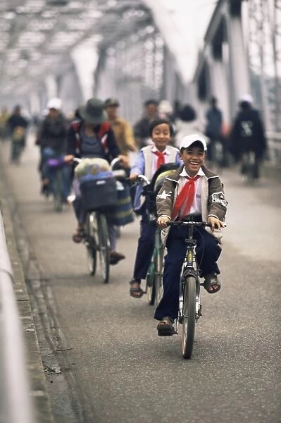 Children on bicycles