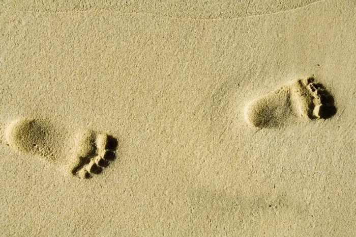 Framed Print : Childs footprints on beach at Santa Maria, Sal (Salt), Cape Verde Islands, Africa Framed Print : Childs footprints on beach at Santa Maria, Sal (Salt), Cape Verde Islands, Africa