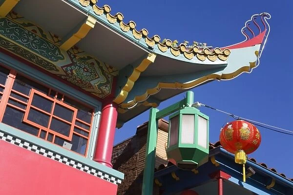 Chinese architecture, Chinatown, Los Angeles, California, United States of America