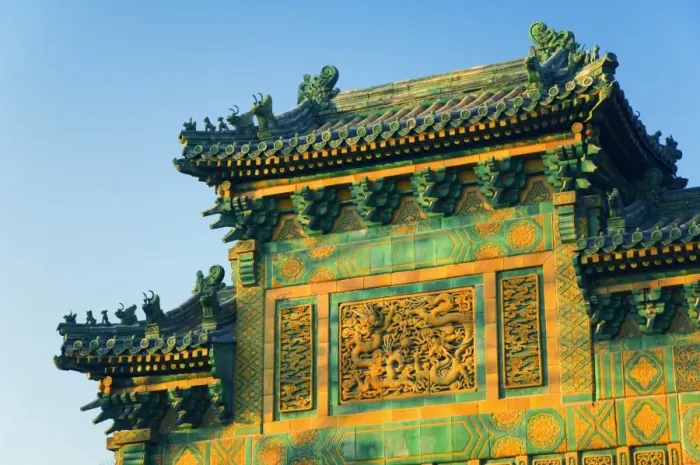Framed Print : Detail of Chinese gate, Beihai Park, Beijing, China, Asia Framed Print : Detail of Chinese gate, Beihai Park, Beijing, China, Asia