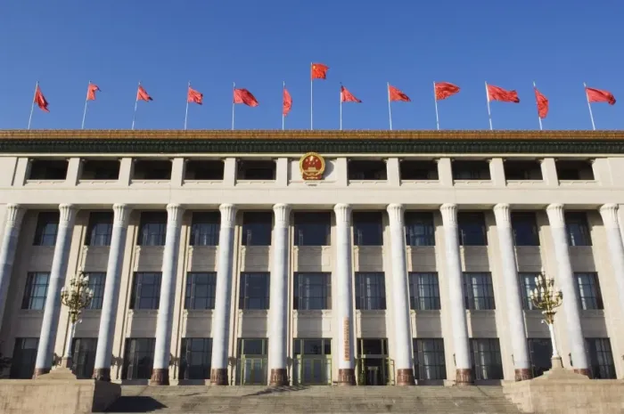 Framed Print : Chinese national flags on a government building Tiananmen Square Beijing China Framed Print : Chinese national flags on a government building Tiananmen Square Beijing China