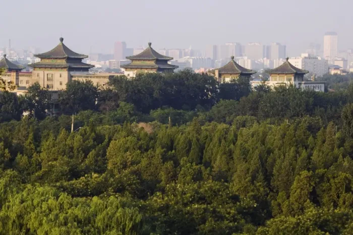 Framed Print : Chinese style buildings in Beihai Park, Beijing, China, Asia Framed Print : Chinese style buildings in Beihai Park, Beijing, China, Asia