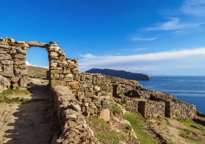 Framed Print : Chinkana Ruins, Island of the Sun, Titicaca Lake, La Paz Department, Bolivia, South Framed Print : Chinkana Ruins, Island of the Sun, Titicaca Lake, La Paz Department, Bolivia, South