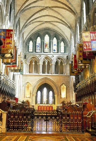 The choir and banners, St