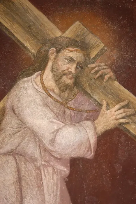 Framed Print : Detail of Christ carrying his cross, San Jeronimos church, Madrid, Spain, Europe Framed Print : Detail of Christ carrying his cross, San Jeronimos church, Madrid, Spain, Europe
