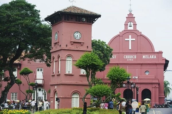 Christ Church, Town Square, Melaka (Malacca), Melaka State, Malaysia, Southeast Asia