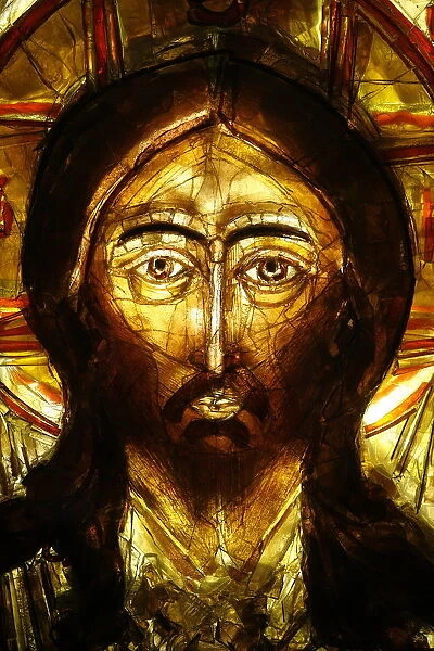 Christ icon, Lourdes, Hautes Pyrenees, France, Europe