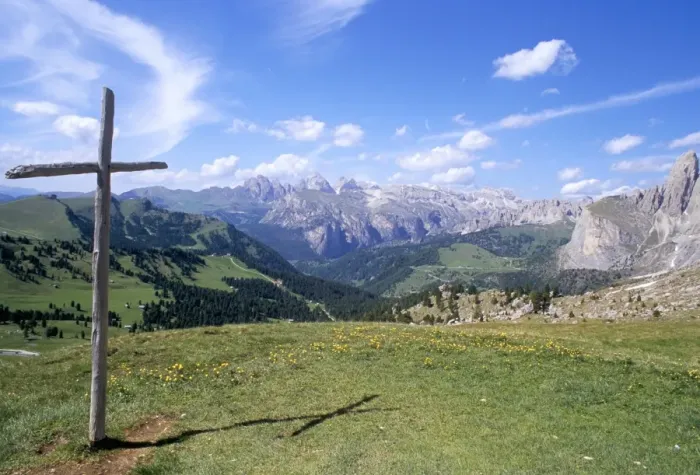 Framed Print : Christian crosses dominate most prominent peaks in Alps Framed Print : Christian crosses dominate most prominent peaks in Alps