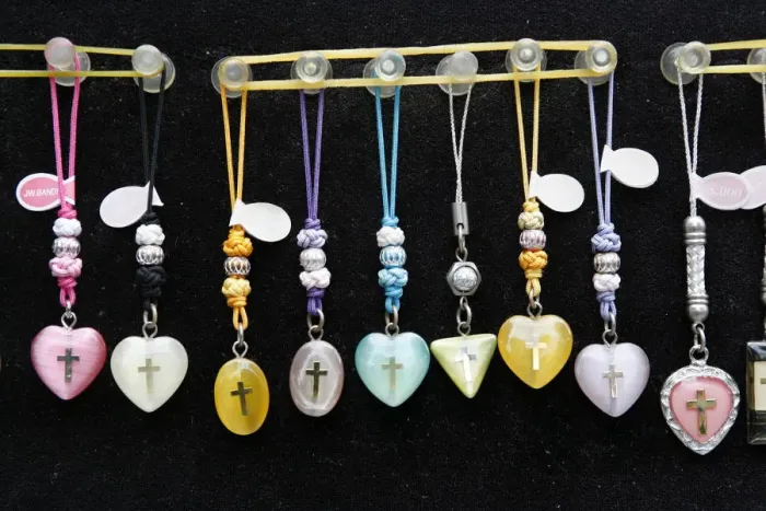 Framed Print : Christian jewelry, Seoul, South Korea, Asia