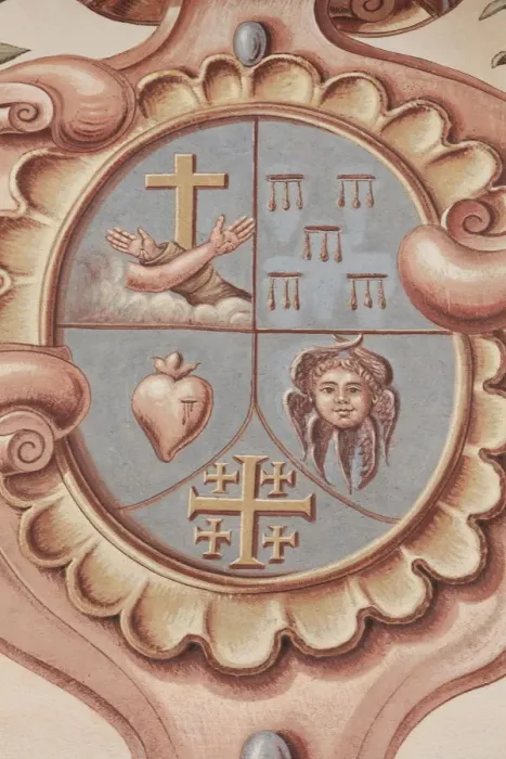 Framed Print : Christian symbols, Monastery of Saorge, Alpes Maritimes, Provence, France, Europe Framed Print : Christian symbols, Monastery of Saorge, Alpes Maritimes, Provence, France, Europe