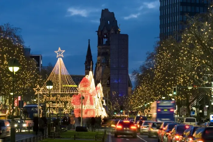 Framed Print : Christmas lights leading up to the Kaiser Wilhelm Memorial Church, Berlin, Germany, Europe Framed Print : Christmas lights leading up to the Kaiser Wilhelm Memorial Church, Berlin, Germany, Europe